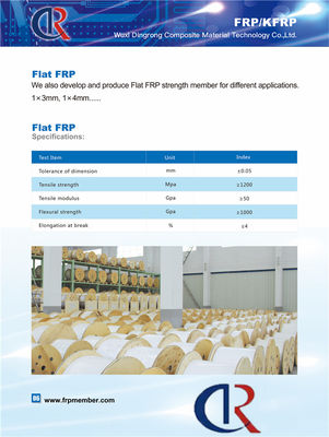 Membre central plat de FRP/porteur central sans fente et coupure de bureau